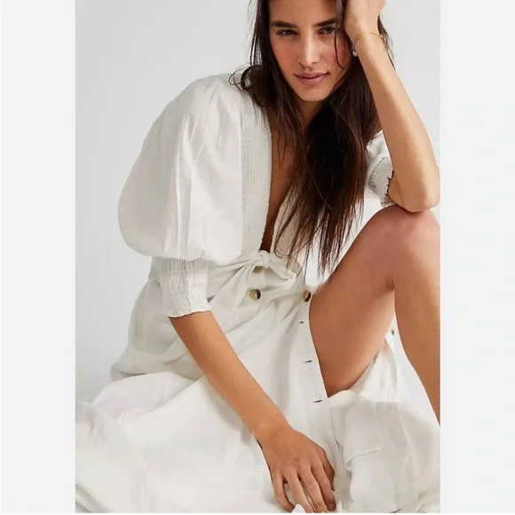 XS Free People String of Hearts Maxi Dress - Picture 4 of 10